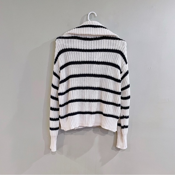 American Eagle Outfitters Navy and Cream Striped Sweater - Picture 11 of 11